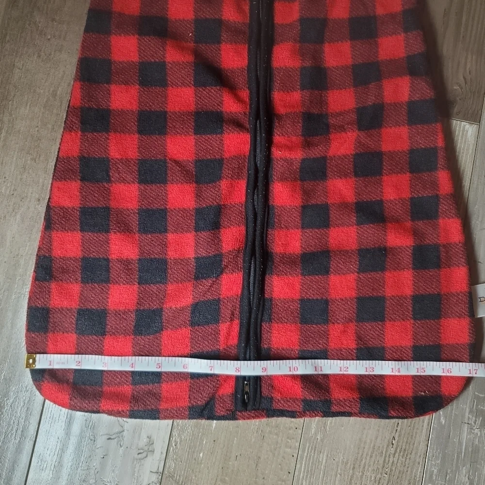 Daysu Micro Fleece Baby Sleep Sack with Long Sleeves Size Medium Buffalo Plaid